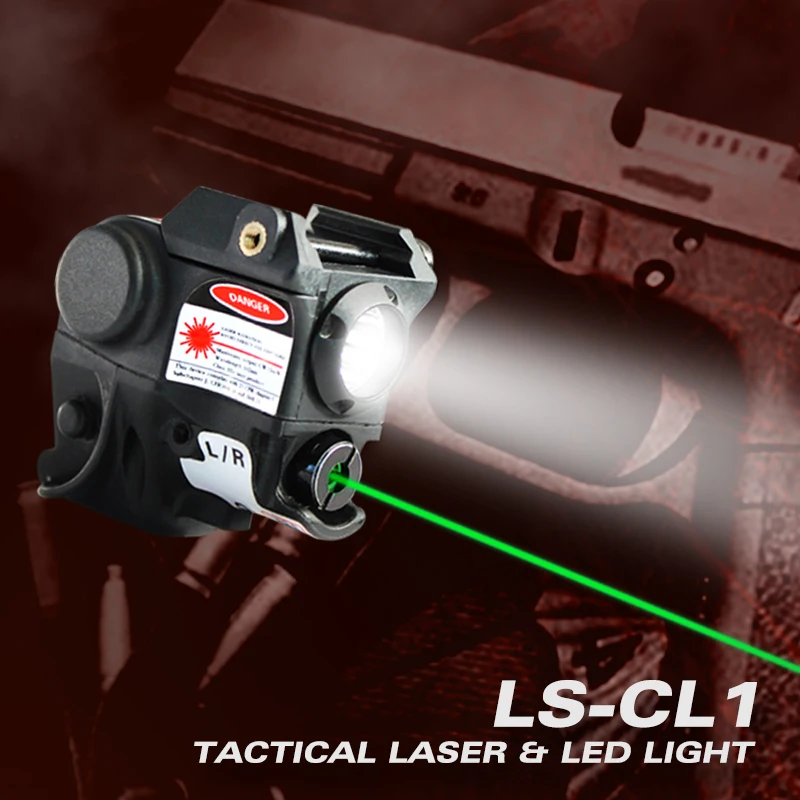 

Universal Laser Flashlight Micro Subcompact Handguns Rail Mounted Laser Sight and Gun Light Mini Red Dot Sight Glock Accessories