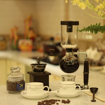 

Beans Grinding Machine Siphon Pot of Manual Type Restoring Ancient Ways The Coffee Pot Set Box Household Glass Coffee Appliances