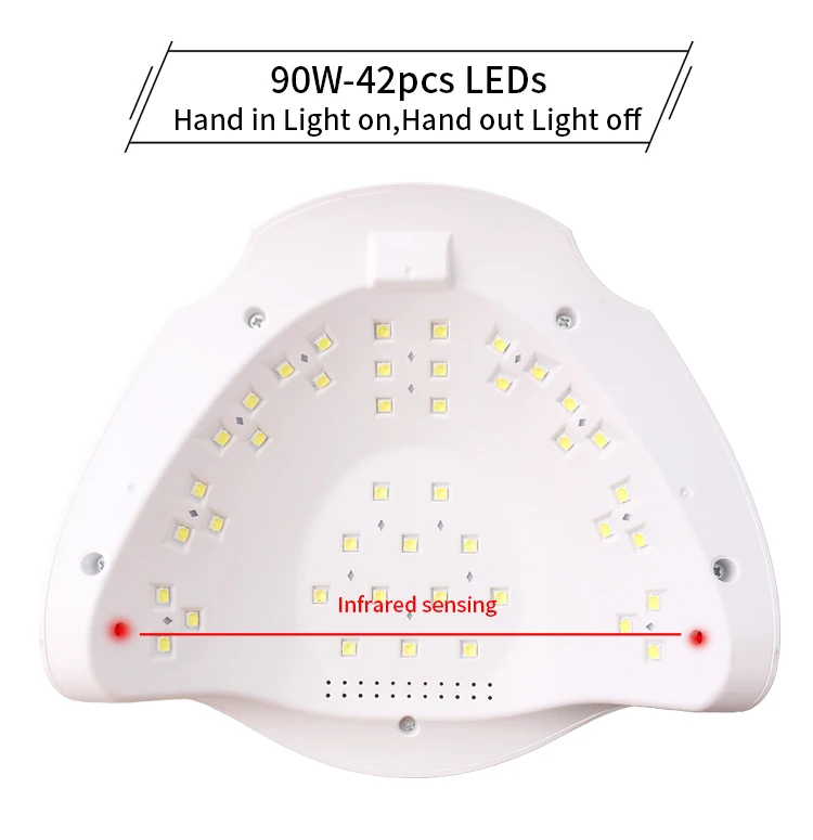 NOQ SUN X7 Plus профессиональный светодиодный светильник для ногтей Max84W 42 светодиодный s УФ-светодиодный светильник для маникюра