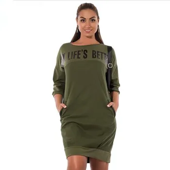 

5XL-6XL Large Size Spring Letter Print Women Dresses 2019 new fashion Plus Size women Clothing Casual Dress Elegant vestidos