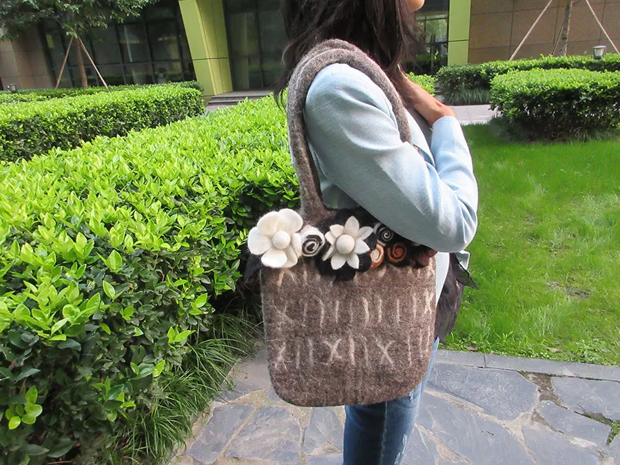 feltro floral bolsa flor sacos exclusivos arte