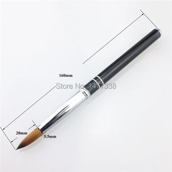 

Factory Direct,Size 08,100% Kolinsky Acrylic Nail Brush,Metal Handle Nail Brush,Hot Sale!