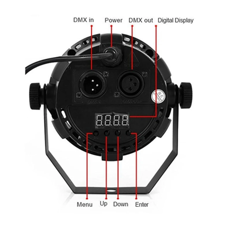 Переменный ток 110-2220 в 12 светодиодный Светодиодный сценический светильник RGBW 8 DMX CH Светодиодный прожектор 12 Вт DMX светильник Par Dj светильник для KTV вечерние Семейные вечеринки