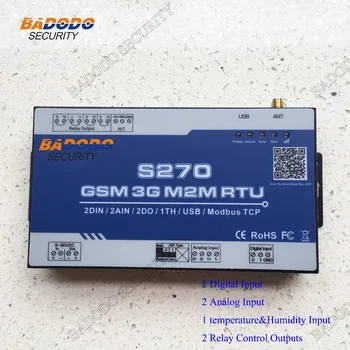 

GSM/3G M2M RTU Controller S270 with 2 Relay Output+APP for BTS monitoring,remote data acquisition,telemetrically,access control