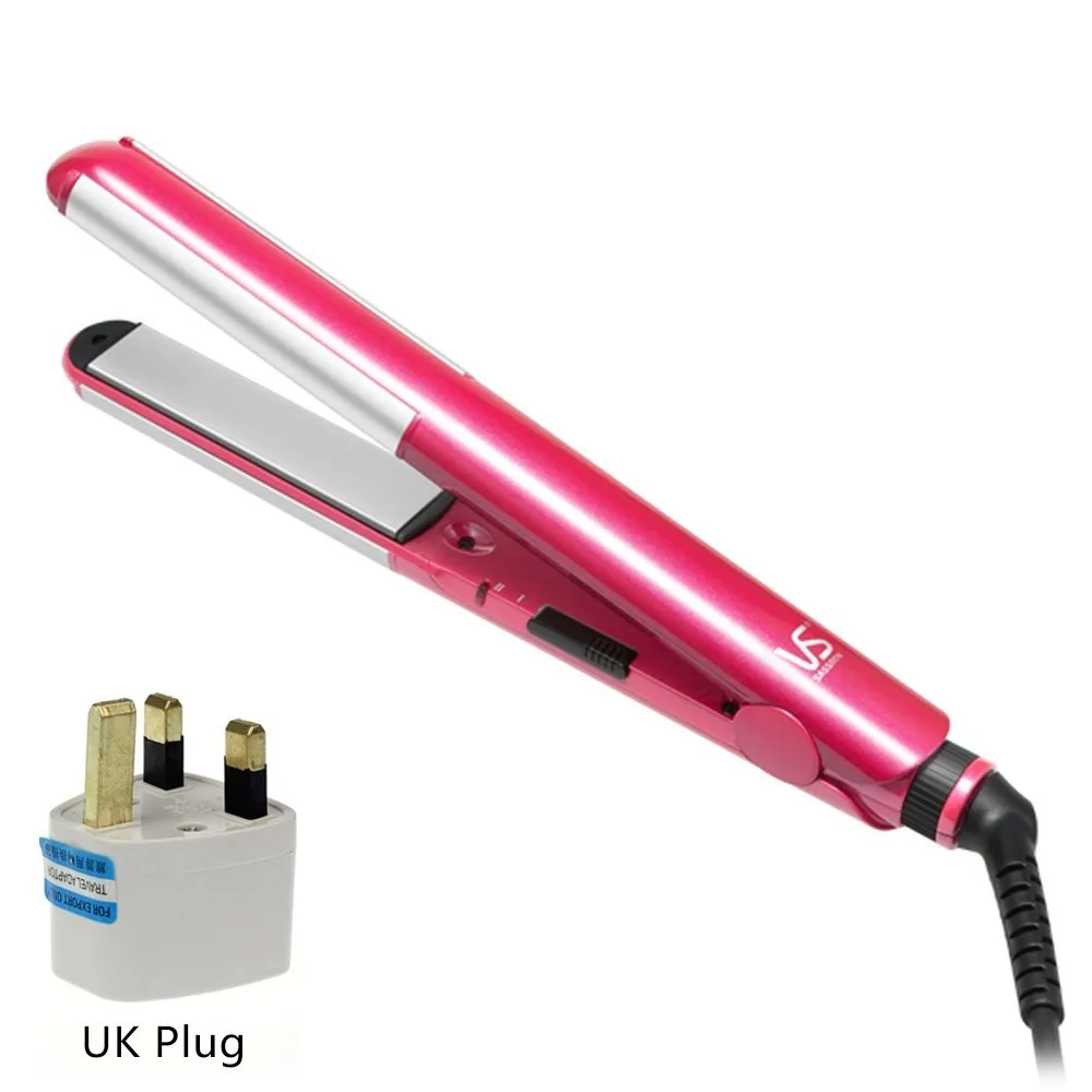 UK VSI1012PCN SASSOON бигуди Выпрямитель для волос щипцы для завивки Мини Портативная электрическая плойка Инструменты для укладки выпрямления салон парикмахерские принадлежности - Цвет: UK VSI1012PCN