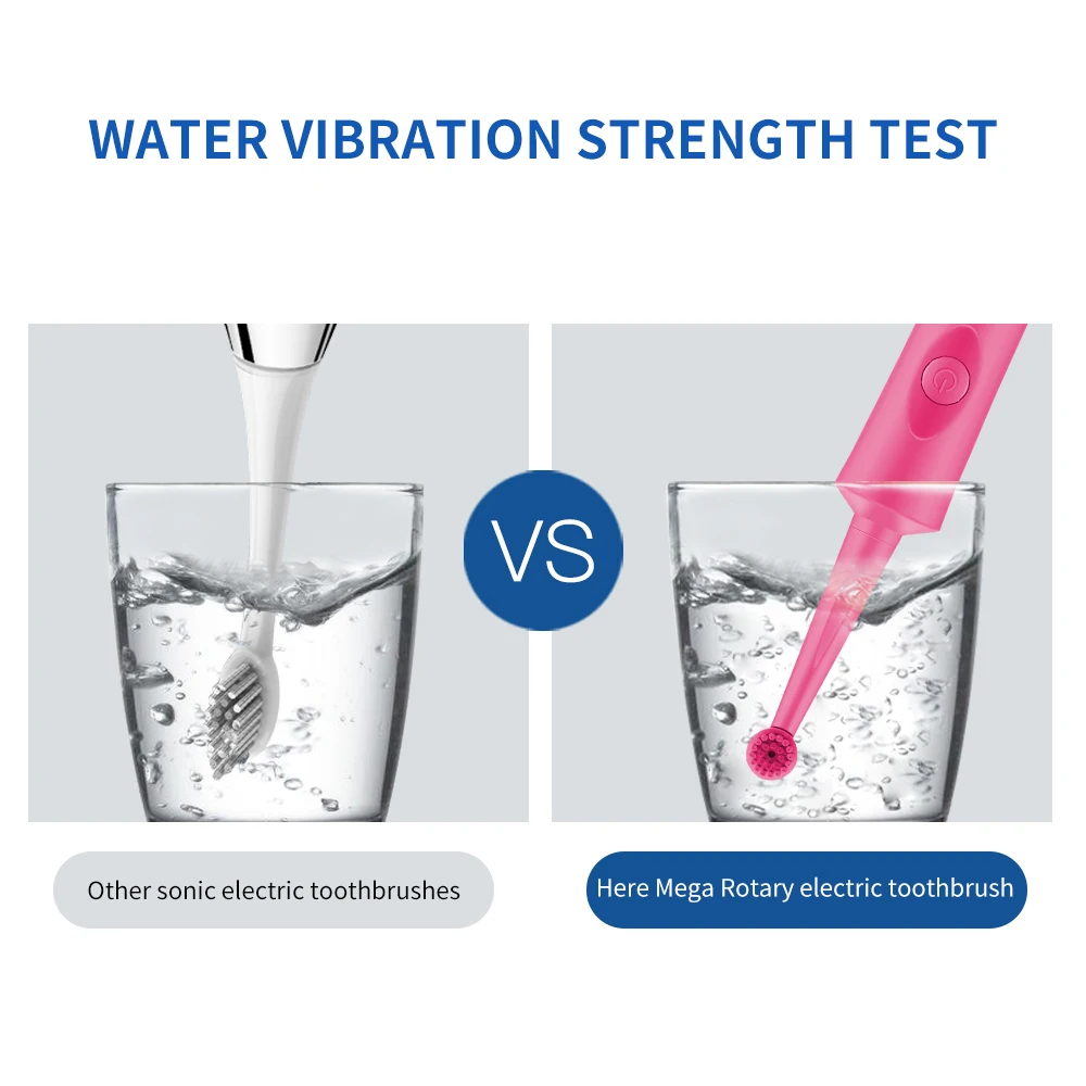 HERE-MEGA электрическая зубная щетка вращающегося типа, сильная очистка, интеллектуальная синхронизация, Водонепроницаемая беспроводная Tnductive Зарядка для взрослых R02