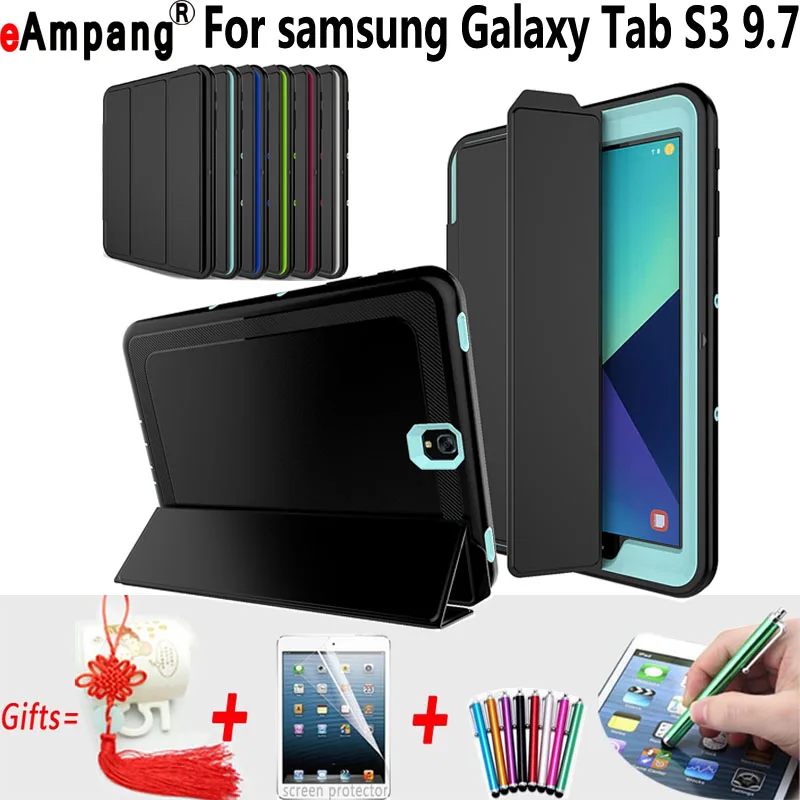 

Magnet Sleep Wake Up Smart Case for Samsung Galaxy Tab S3 9.7 Case Model T820 Silicone Tablet Case for Samsung Tab S3 9.7 Cover