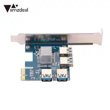 AMZDEAL Mining Card NGFF PCI-E 1xTo USB3.0 Slot Video Card Riser Card For BTC Miner