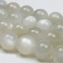 

Baihande Natural Moonstone Beads 15inch 6 8 9mm Round White Gemstone Loose Beads for Bracelet Necklace Jewelry DIY Making