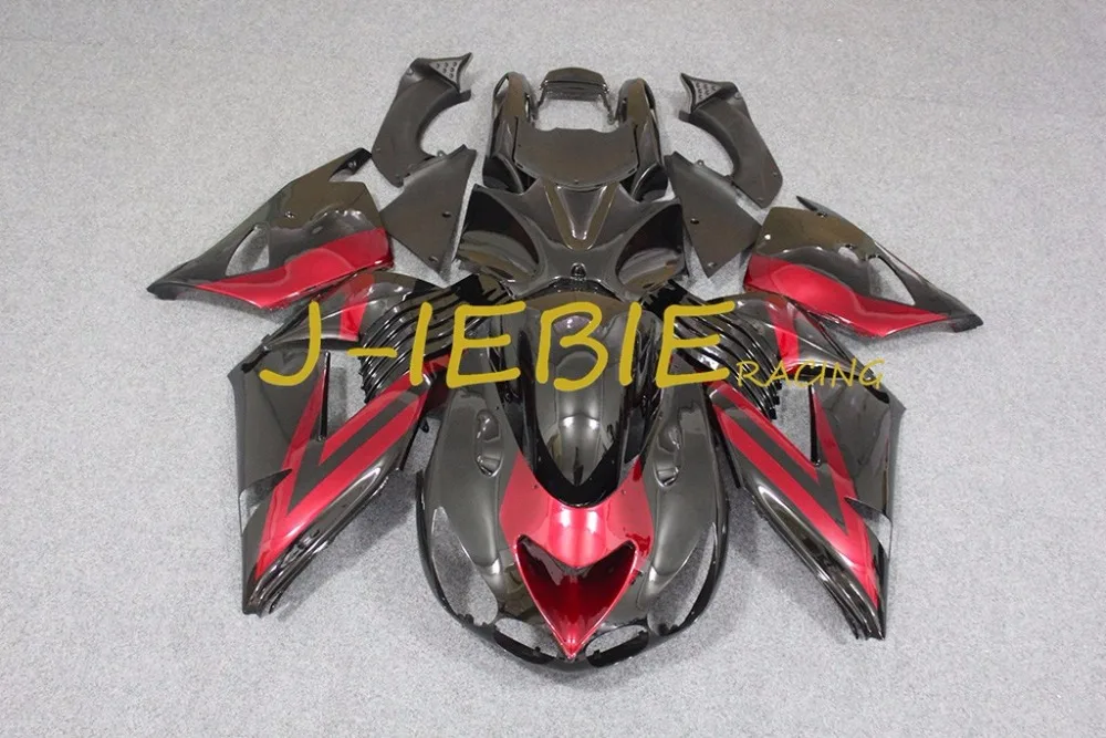 

Red black Injection Fairing Body Work Frame Kit for Kawasaki NINJA ZX14R ZX14 ZX 14 R 2006 2007 2008 2009 2010 2011