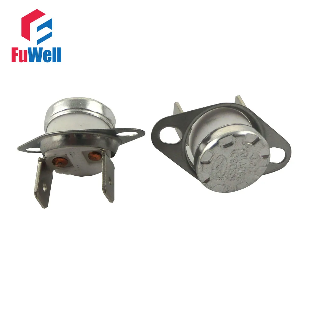 

KSD301 170-250 degrees Celsius 170-250 C Normal Close NC Temperature Controlled Switch Ceramics Thermostat 250V 10A Corner Angle