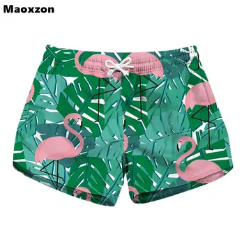 

Maoxzon Womens Digital Print Drawstring Casual Shorts For Female 2018 New Summer Hot Both Side Pockets Quick Dry Shorts