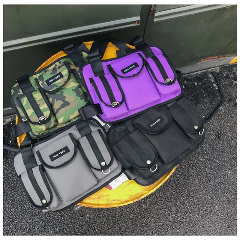  Men Function Tactical Chest Bag New Fashion Unisex Chest Rig Hip Hop Streetwear Cross Back-pack Wom - 32977811162