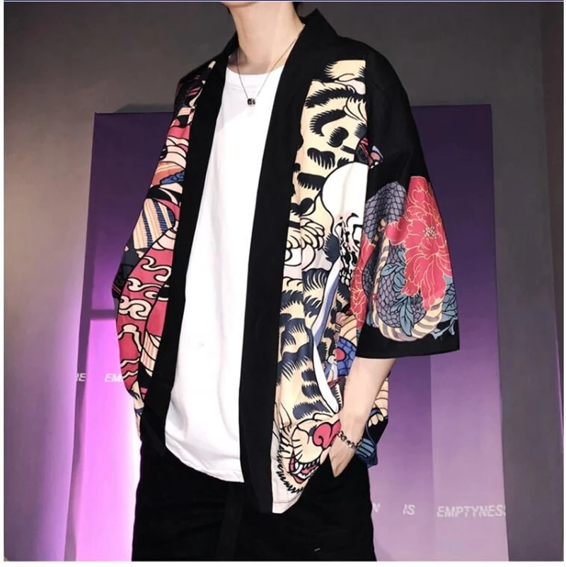 Samurai Costume Yukata Japanese Kimono Traditional Harajuku Streetwear