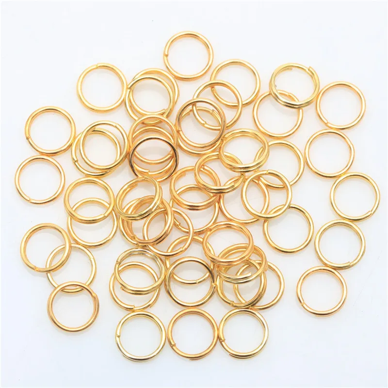 400 шт 8 размеров смешанные цвета металлические двухслойные разделенные кольца для изготовления ювелирных изделий браслет Diy Аксессуары