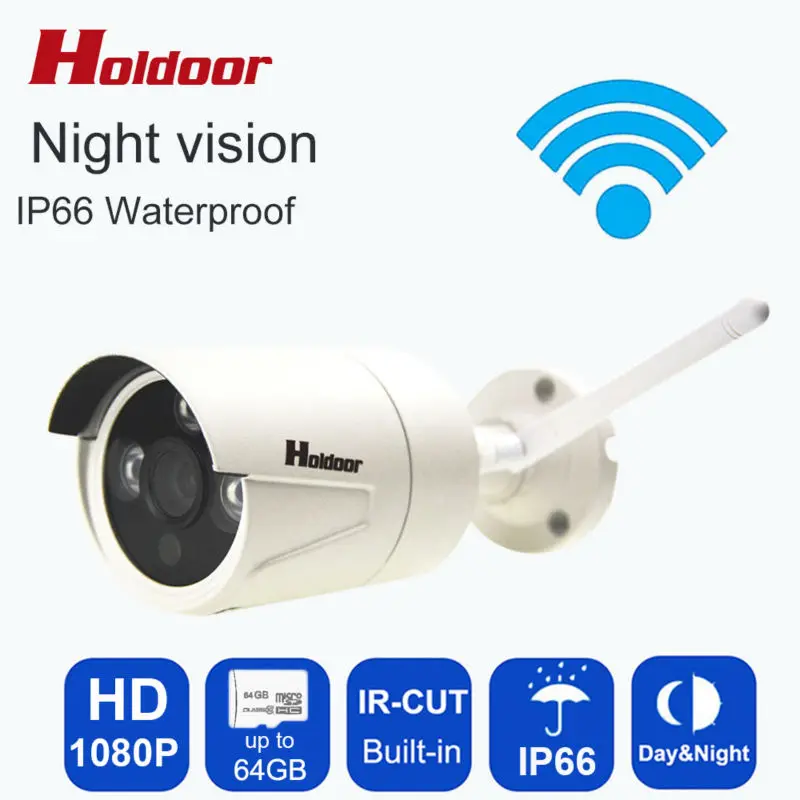 

Hd Bullet 1080p Ip Camera 2mp Wifi Wireless Outdoor Waterproof Infrared Night Vision Motion Detect Cctv Webcam Freeshipping