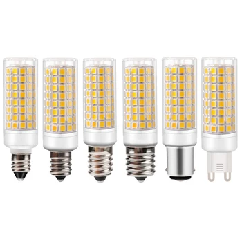 

Mini Dimmable Ceramic LED Light Bulb G9 E11 E12 E14 BA15D E17 10W AC 110V US Standard Light Bulb Replace Halogen for Chandelier