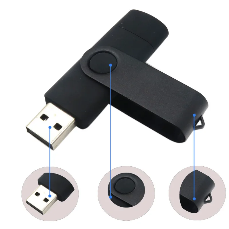 Флеш-накопитель OTG USB флеш-накопитель 128 Гб 64 Гб Память USB ключ смартфон Флешка cle USB флеш-накопитель в подарок