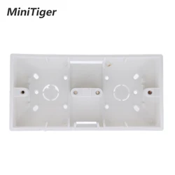 Minitiger Wall Surface External Mount Box for Double Touch Switches or Sockets (Mount Box)