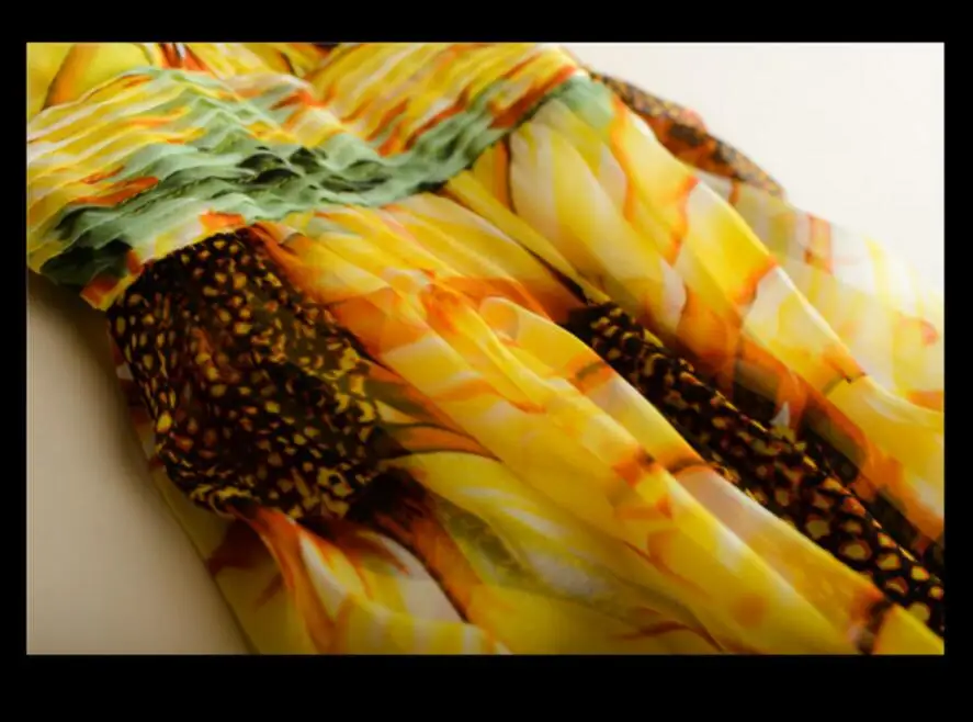 silk dress yellow 3