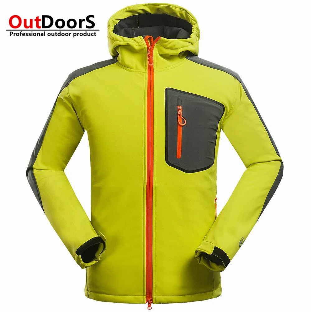 

BRAND The new men 's outdoor climbing leisure sports Jackets composite velvet soft shell jacket jacket wholesale price
