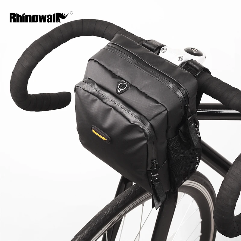 

RHINOWALK Full Waterproof Bicycle Handlebar Bag Folding Bike Front Bag Electric Bike MTB Cycling Bag Panniers with Rain Cover