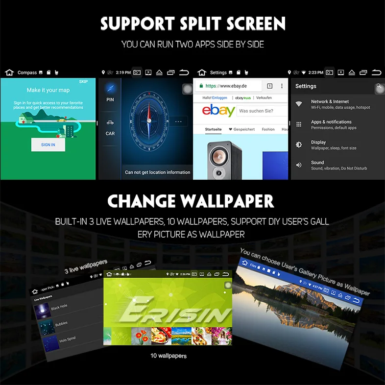 Excellent 7" Android 8.0 Oreo OS Car DVD GPS Radio for BMW E39 M5 1999-2003 & BMW E39 1995-2003 & BMW E38 1994-2001 & BMW X5 E53 2000-2007 7