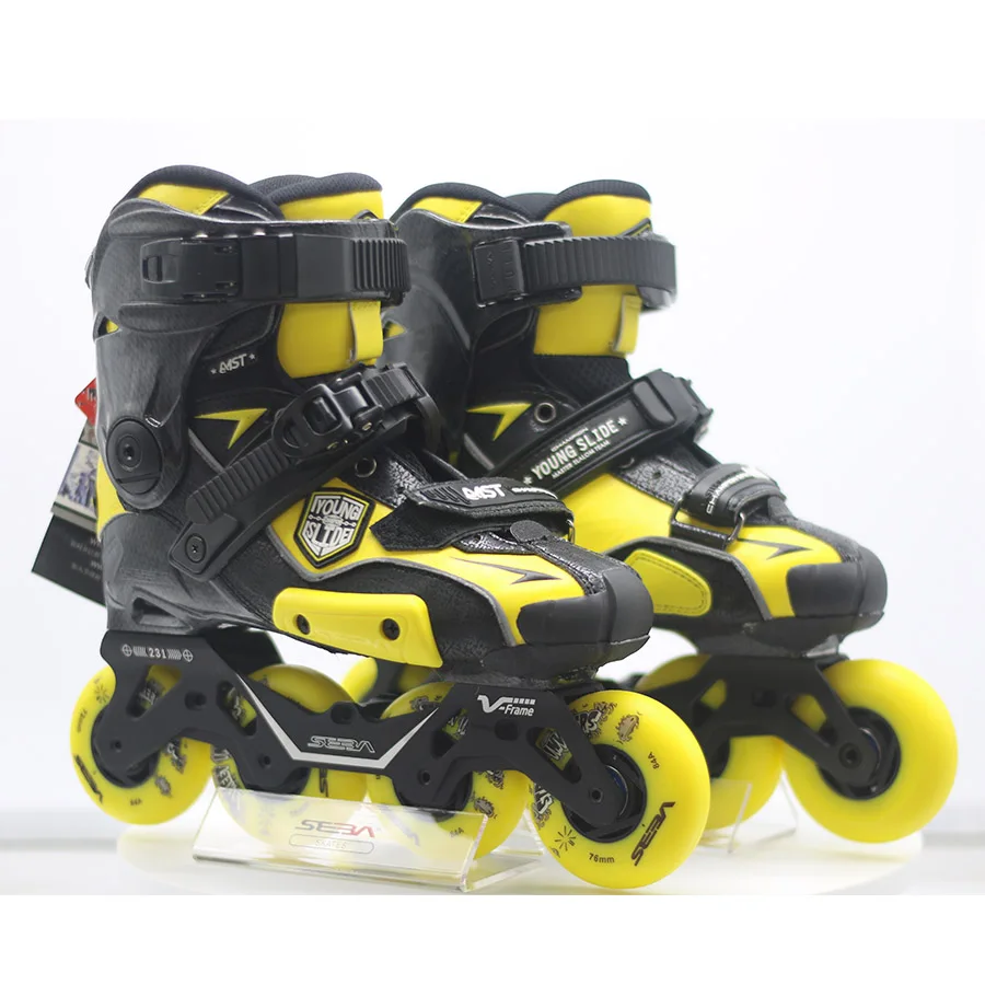 

100% Original 2019 SEBA IGOR2 MST YOUNG Slide Adult Inline Skates Roller Skating Shoes Flat Frame Slalom Sliding FSK Patines