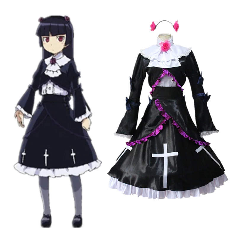 Oreimo руды нет Imouto га konnani Kawaii Най Gokou Рури Костюмы для косплея с длинным рукавом Для