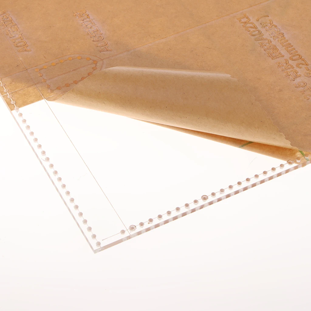 7 Pieces/Set Leathercraft Shoulder Bag Backpack Transparent Acrylic Template Stencils