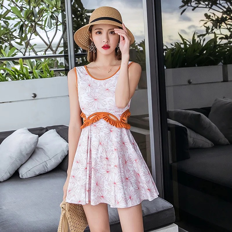 

A Whole Bathing Suit For Women Women's Bodysuit May Beach 2018 Suits Push Up Skirt Bubble Solid Polyester Sierra Surfer
