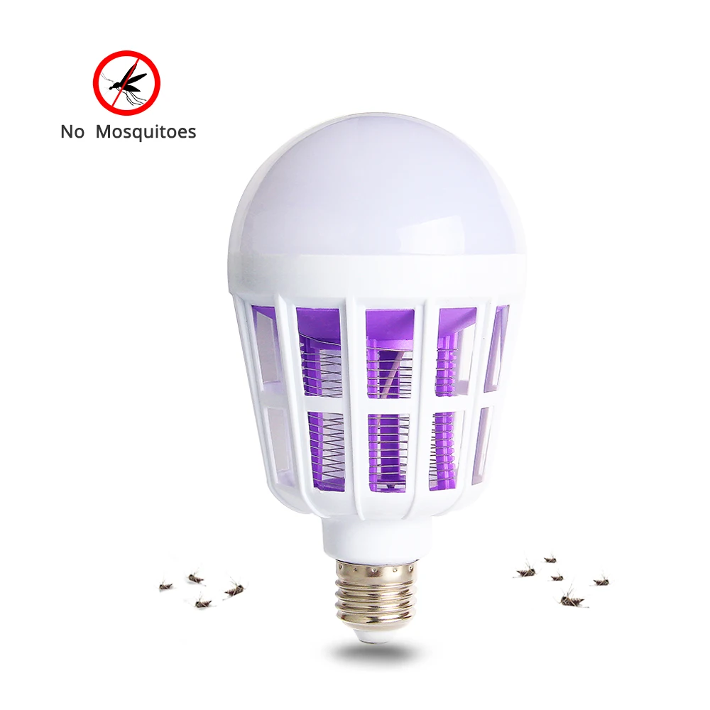 Mosquito Killer Lamp 2 in 1 E27 LED Bulb Electric Trap Mosquito Killer