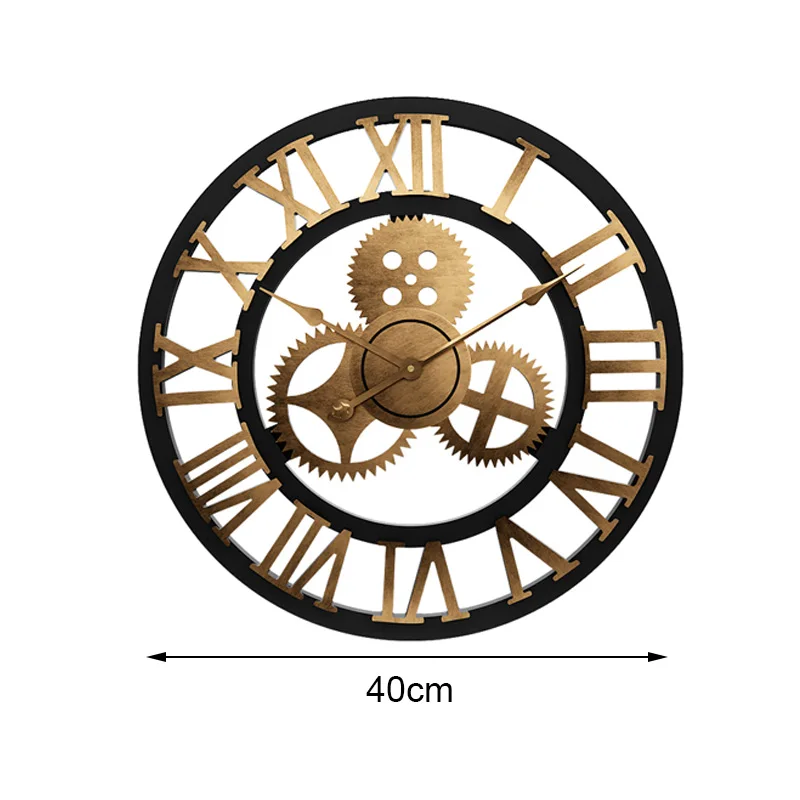 Новые бесшумные настенные часы 3D деревенские декоративные роскошные деревянные ручные негабаритные настенные часы для домашнего декора бара кафе