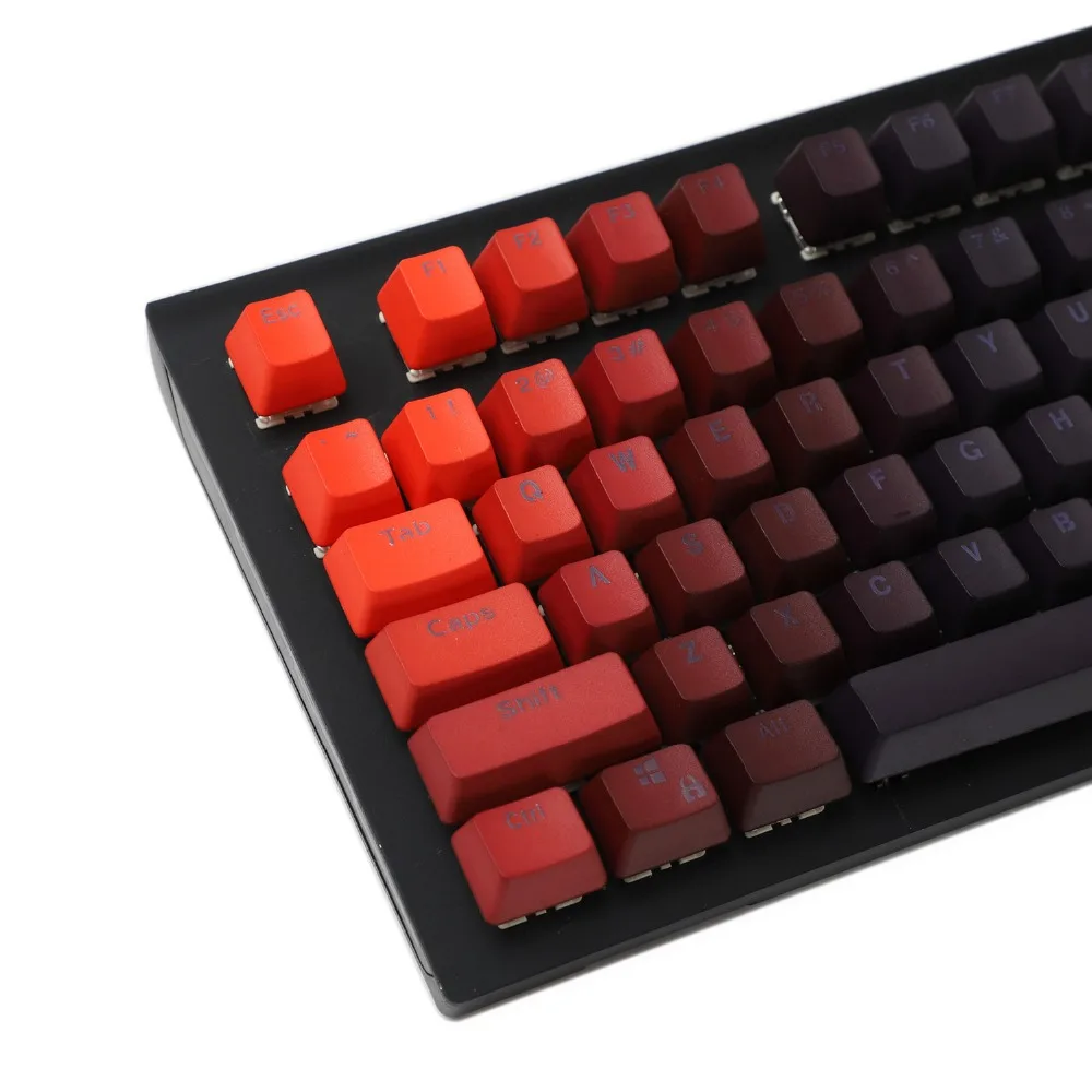 YMDK Double Shot 104 окрашенная клавиатура PBT Shine Through Keyset OEM профиль Keycap набор для