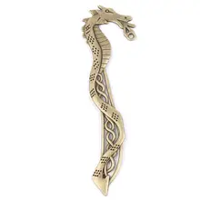 1х винтажная бронзовая подвеска дракон сплав Закладка для бисероплетения подходит L