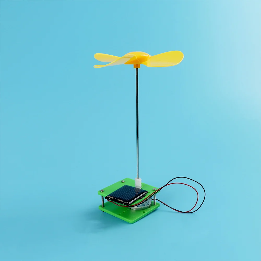 Новый DIY ABS Солнечный вращающийся Солнечный цветок модель строительного материала комплект детский Интеллектуальный обучающие игрушки