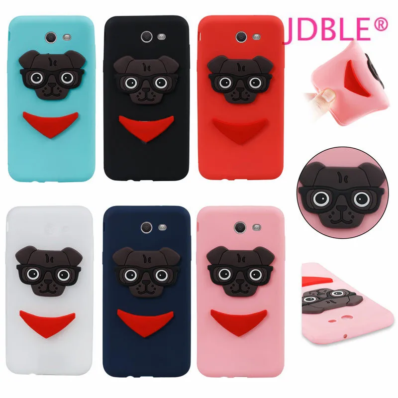 Jdble Чехол для Samsung J3 J5 2017 США VER милый мультфильм 3D Очки собака Мягкий силиконовый