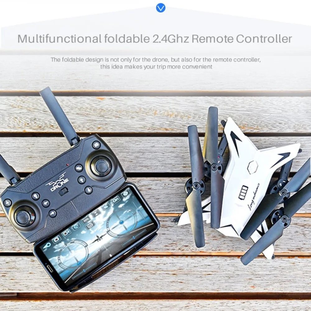 KY601S 4 Channel Long Lasting Foldable Arm Remote Control Quadcopter Camera Drone Aircraft With 0.3MP or Full HD 1080P