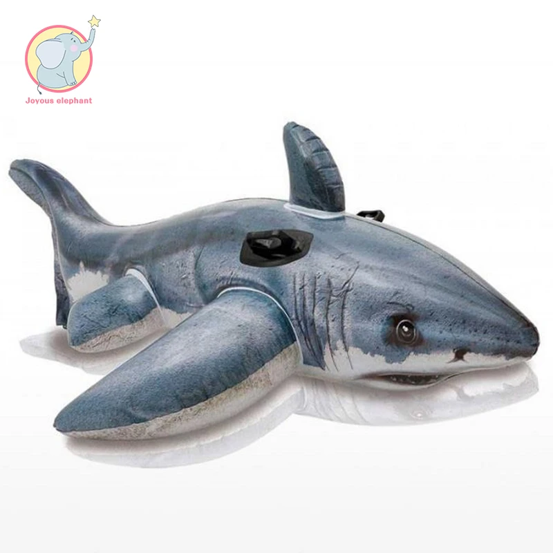 

173cm inflatable shark riding Whale pool float Swimming Ring swim circle Air Mattress water toys for child adult beach party