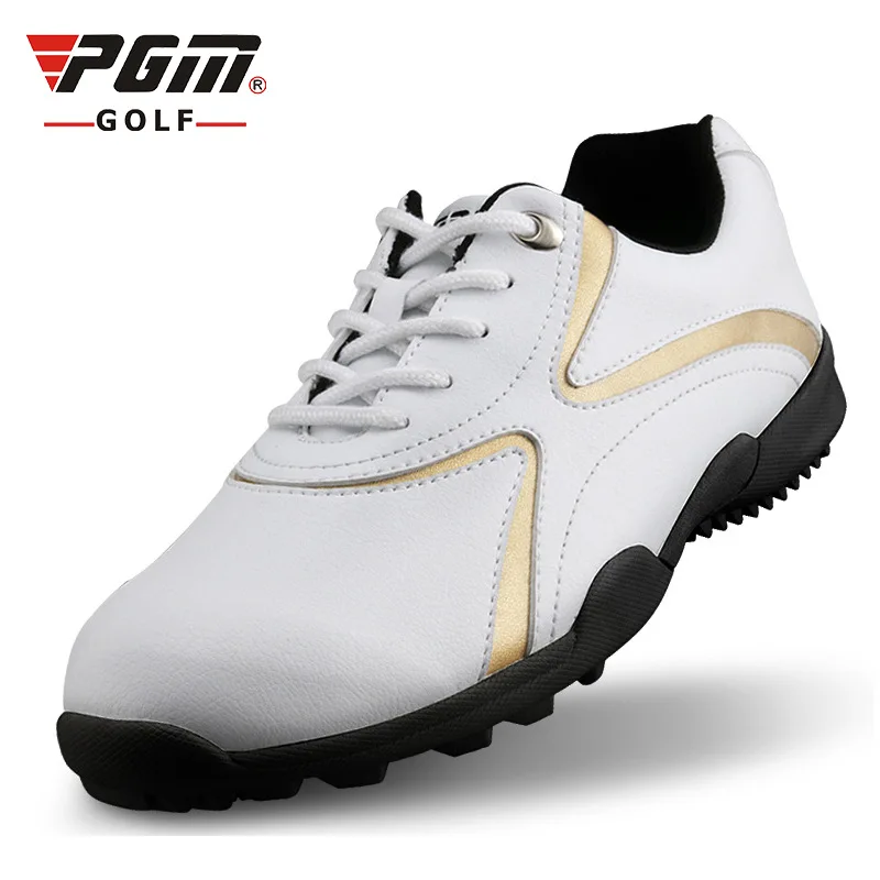 Новинка года; Zapatos De Golf Pgm; оригинальные мужские туфли для гольфа с 3d платформой; дышащие водонепроницаемые лакированные туфли из воловьей кожи с фиксированными заклепками