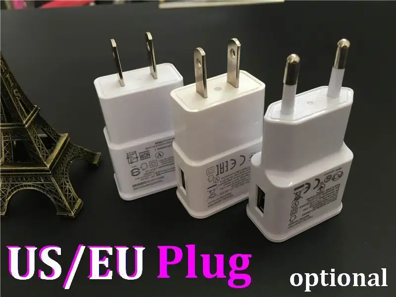 1000 шт./лот 5 в 2 а вилка для ЕС и США USB порты домашнее дорожное Сетевое зарядное