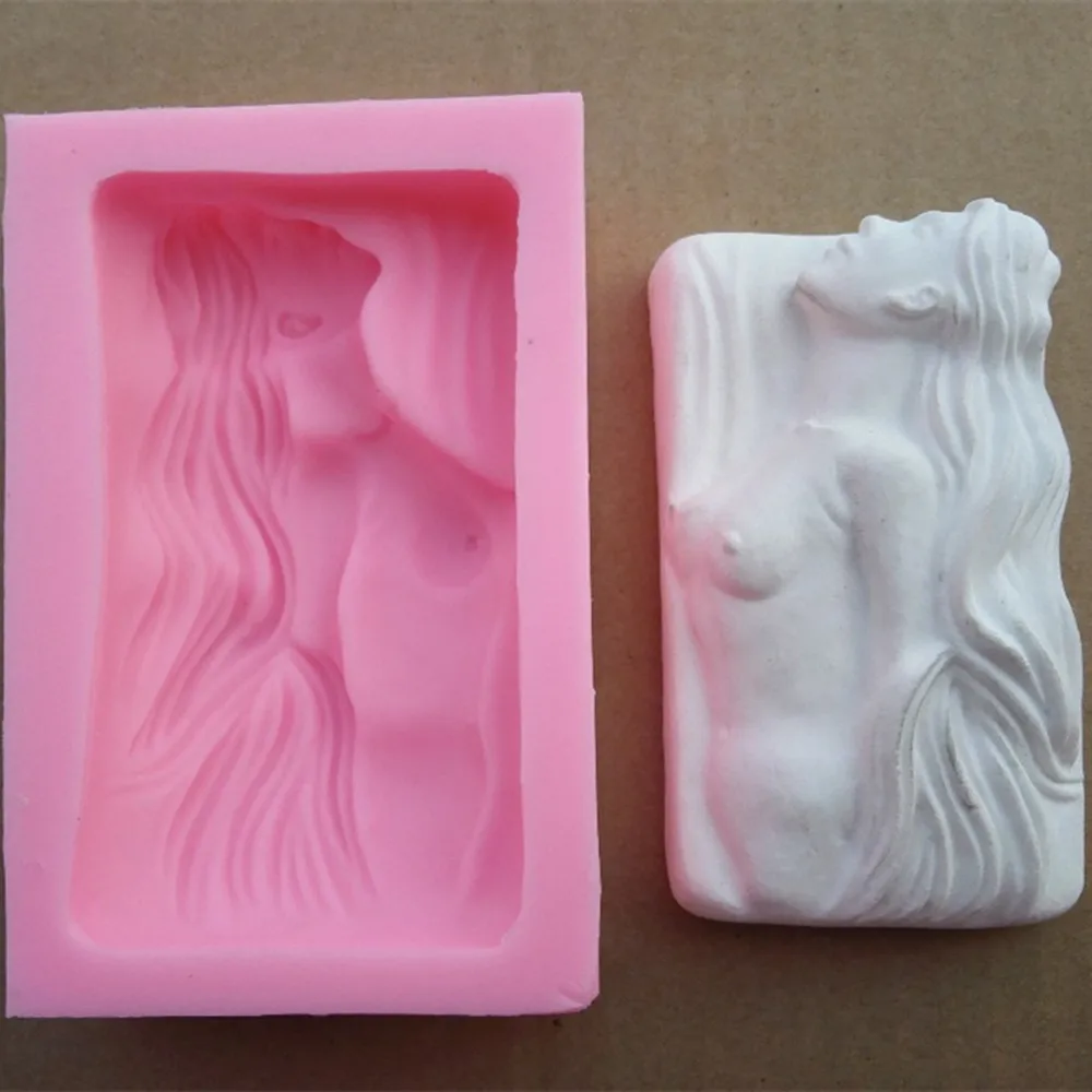 Большой-плесень сексуальный женский Силиконовый Мыло Плесень объемные силиконовые формы для барного мыла