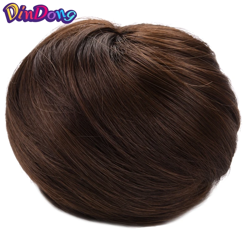 DinDong синтетических пучок волос шиньон парики эластичная резинка для волос Искусственный пучок Drawstring доступно 8 цветов 55 г