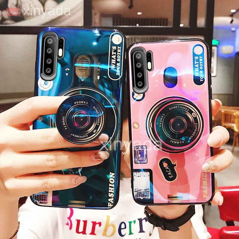 

Cover Case For Huawei Mate 20 P30 Pro P30 Lite Nova 4E Case luxury Camera Soft Gel Bumper Silicone TPU flower Back Shell coque