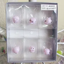 Manufacturer of custom handmade glass statues of Easter pig high quality cartoon animal ornaments Home Furnishing decorations