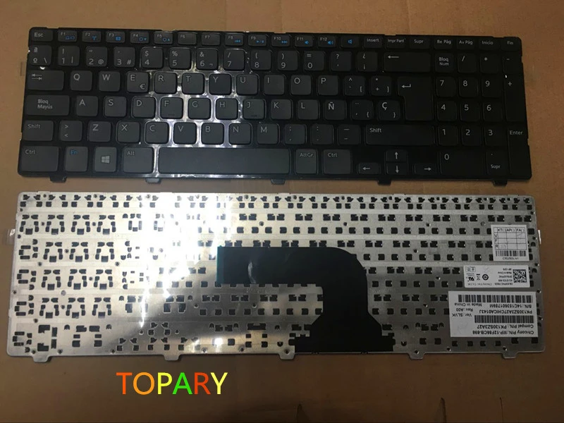 Spanish New Keyboard For Dell Inspiron 15 3521 3531 15r 5521 M531r 5535 Sp Laptop Keyboard Keyboard For Dell Laptop Keyboarddell Inspiron 3521 Keyboard Aliexpress