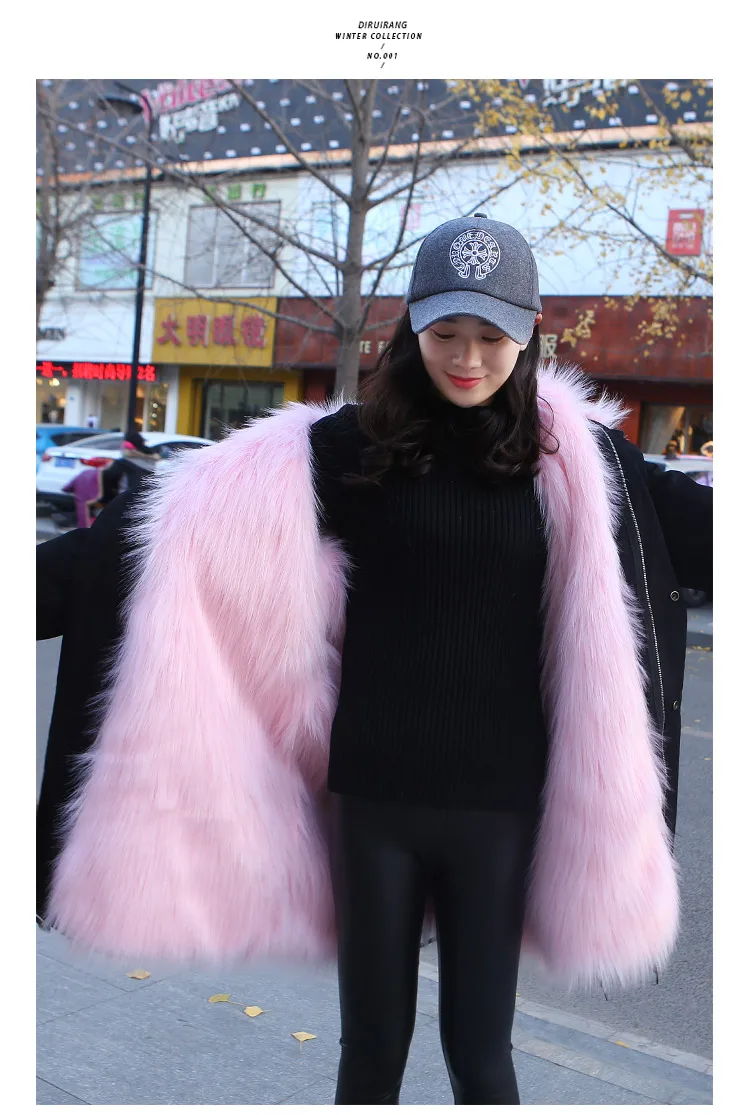 Женское зимнее плотное теплое пальто из искусственного меха, женская модная Съемная Высококачественная парка из искусственного лисьего меха размера плюс, длинная куртка Z595