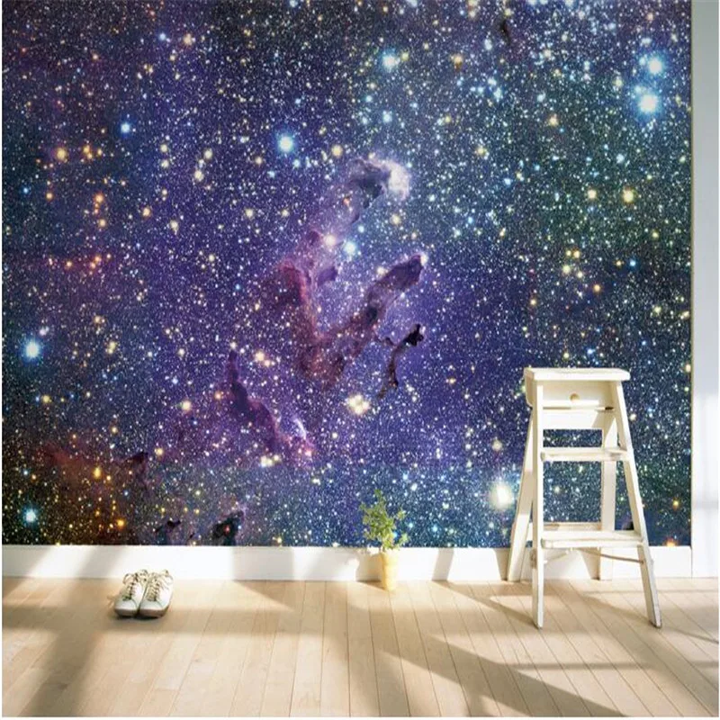 Mural Wallpaper for Living Room Outside The Sky Galaxy Universe Wall