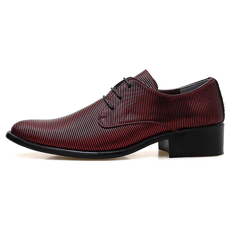 A hair substitute for a man with pointed leather shoes