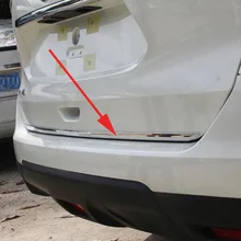 Para Nissan Rogue x-trail 2014 2015 2016 Pegatina Puerta de Acero Inoxidable puerta de Cola de popa trim Car Styling Accesorios